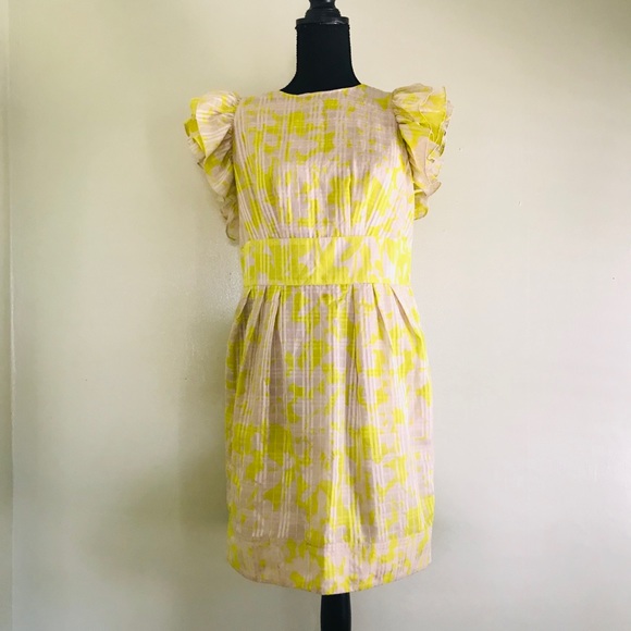 Neon Yellow Knee Length Dress